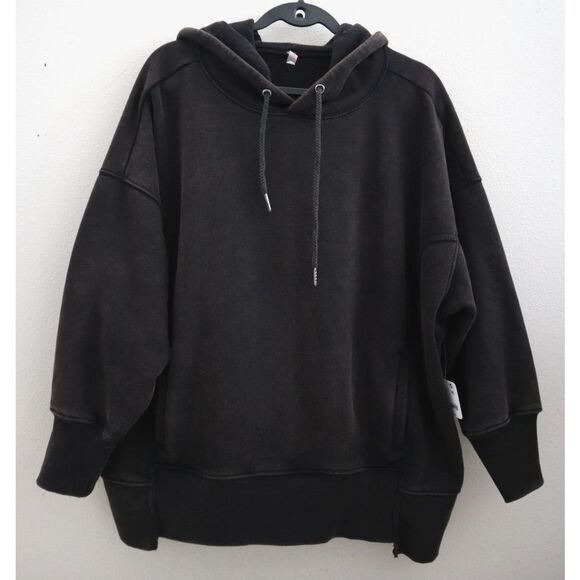 FP Movement OB1632414 WMN Sz XS Black Combo Sprint To The Finish Logo Hoodie - Picture 1 of 8